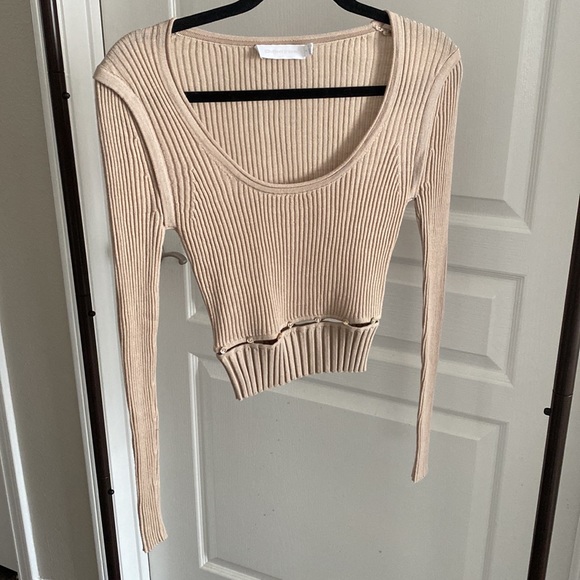 JONATHAN SIMKHAI Kenley Fine Wool Sweater in Sparrow Small - Picture 3 of 8